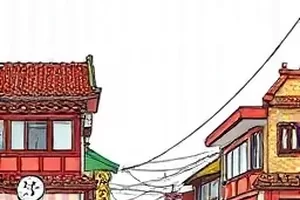 折叠城市折页街区封面